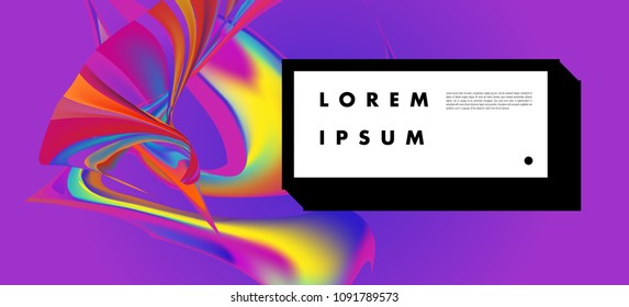Modern colorful flow poster. Wave Liquid shape in colorful background. Art design for your design project. Vector illustration EPS10