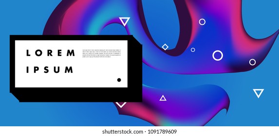 Modern colorful flow poster. Wave Liquid shape in colorful background. Art design for your design project. Vector illustration EPS10