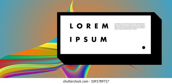 Modern colorful flow poster. Wave Liquid shape in colorful background. Art design for your design project. Vector illustration EPS10