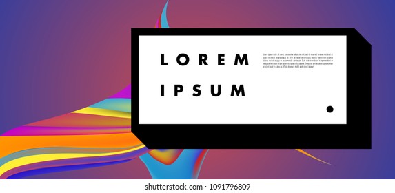 Modern colorful flow poster. Wave Liquid shape in colorful background. Art design for your design project. Vector illustration EPS10