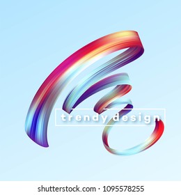 Modern Colorful Flow Poster Wave Liquid Stock Vector (Royalty Free ...