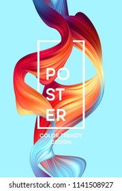 Modern colorful flow poster. Wave Liquid shape in blue color background. Art design for your project. Vector illustration EPS10 Modern colorful flow poster. Wave Liquid shape in blue color background. Art design for your project. Vector illustration EPS10