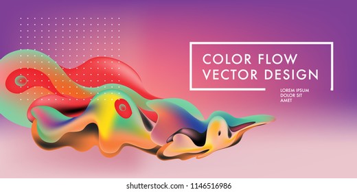 	
Modern colorful flow poster. Wave Liquid shape in blue color background. Art design for your design project. Vector illustration EPS10