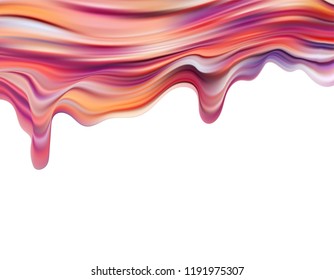 Modern colorful flow poster. Wave Liquid shape in white color background. Art design for your design project. Vector illustration