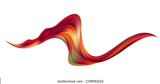 Modern colorful flow poster. Wave Liquid shape color background. Art design for your design project. Vector illustration EPS10