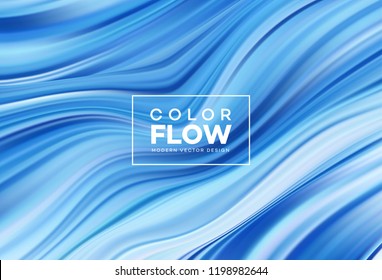 Modern colorful flow poster. Wave Liquid shape color background. Art design for your design project. Vector illustration EPS10