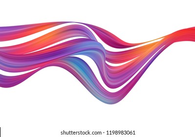 Modern colorful flow poster. Wave Liquid shape color background. Art design for your design project. Vector illustration EPS10