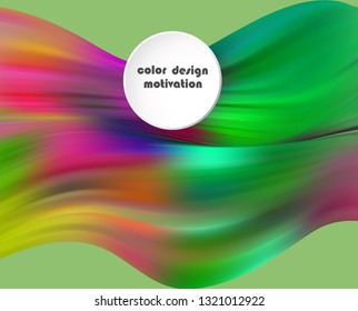 Modern colorful flow poster. Wave Liquid shape color background. 