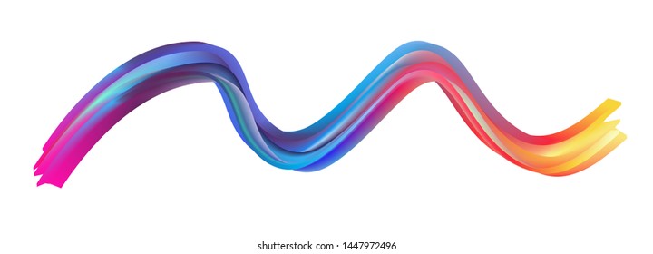 Modern colorful flow poster. Wave Liquid shape in blue color background. Art design for your design project. Vector illustration EPS10