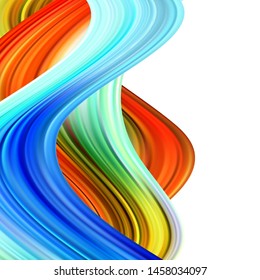 
Modern colorful flow poster. Wave. Liquid form. Art design for your design. Vector illustration.