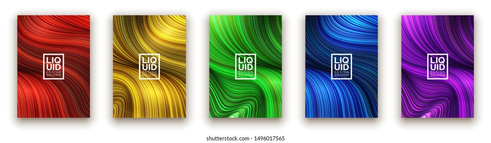 Modern colorful flow poster. Wave Liquid shape color background. Art design for your design project. Vector illustration EPS10
