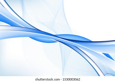 Modern colorful flow poster. Wave Liquid shape in blue color background. Art design for your design project. Vector illustration EPS 10