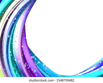 Modern colorful flow poster. Wave Liquid shape in white color background. Background template for covers, flyers, banners, posters and placards, presentations and books. Vector illustration