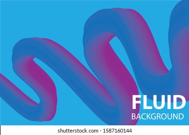 Modern colorful flow poster. Wave Liquid shape in blue color background. Art design for your design project. Vector illustration EPS10
