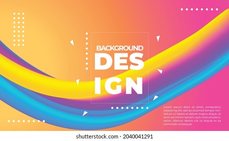 Modern colorful flow poster. Wave Liquid shape on multicolor background. Art design for your project. Vector illustration.
