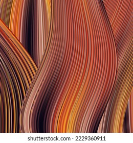 Afiche moderno de flujo colorido. Forma líquida ondulada en color negro. Diseño artístico para su proyecto de diseño
