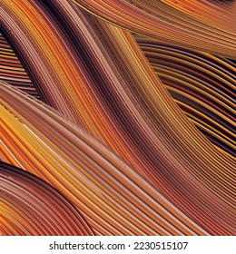 Modern colorful flow poster. Wave Liquid shape in black color background. Art design for your design project