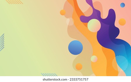 Modern colorful flow poster. Wave Liquid shape in white color background. Art design for your design project. Vector illustration EPS10
