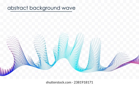 Afiche moderno de flujo colorido. Forma líquida ondulada en fondo transparente. Diseño artístico para su proyecto de diseño. Ilustración del vector EPS10