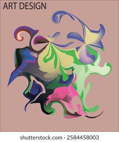 Modern colorful flow poster. Wave Liquid shape color background. Art design for your design project. Vector illustration EPS10