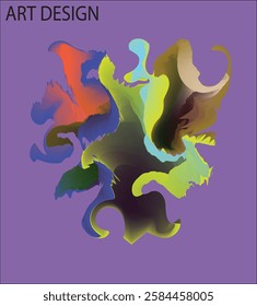Modern colorful flow poster. Wave Liquid shape color background. Art design for your design project. Vector illustration EPS10