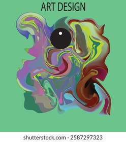 Modern colorful flow poster. Wave Liquid shape color background. Art design for your design project. Vector illustration EPS10