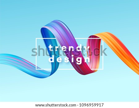 Modern colorful flow poster. Wave Liquid shape in blue color background. Art design for your project. Vector illustration EPS10