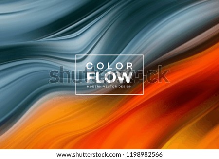 Modern colorful flow poster. Wave Liquid shape color background. Art design for your design project. Vector illustration EPS10