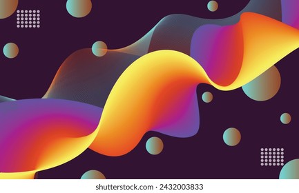 Moderne bunte Strömung Wave Liquid Form Farbe Hintergrund. 