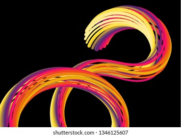 Modern colorful flow wave. Vector Liquid shape. Art design for your design.