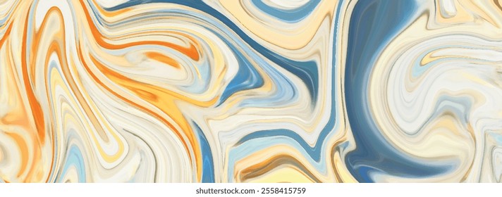 Modern colorful flow wavy background vector illustration. Luxurious colorful wavy liquid shape marble pattern. Abstract bright color flow backgrounds. Modern design.