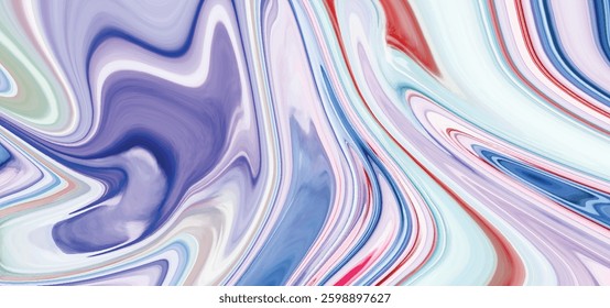 Modern colorful flow wavy background vector illustration. Luxurious colorful wavy liquid shape marble pattern. Abstract bright color flow backgrounds. Liquid fluid marble pattern background.
