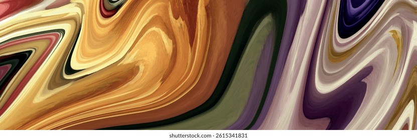 Modern colorful flow wavy background vector illustration. Luxurious colorful wavy liquid shape marble pattern. Abstract bright color flow backgrounds. Liquid fluid marble pattern background.
