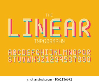 The modern colorful font for great headlines