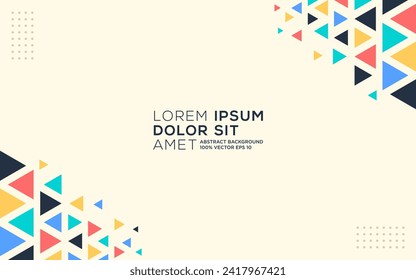 Modern colorful geometric background, wallpaper, cover, banner, trendy geometric shapes, design vector template editable and resizable EPS 10