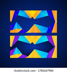 Modern Colorful geometric gradient abstract background Dynamic shapes composition