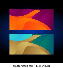 Modern Colorful geometric gradient abstract background Dynamic shapes composition
