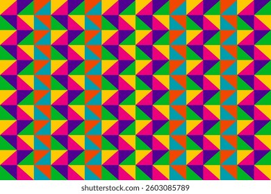 Modern Colorful Geometric Pattern Background. Seamless. Abstract Technology Wallpaper. Vector Illustration