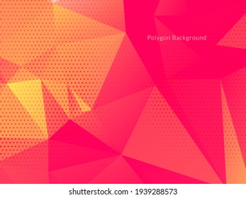 Vector de fondo de polígono geométrico de color moderno