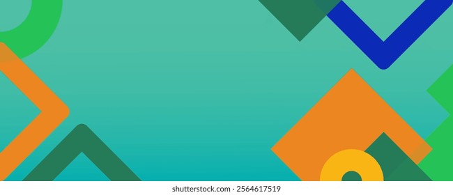 MODERN COLORFUL GEOMETRIC SHAPES 3d abstract technology background with green wallpaper. Vector abstract graphic design banner pattern presentation background web template