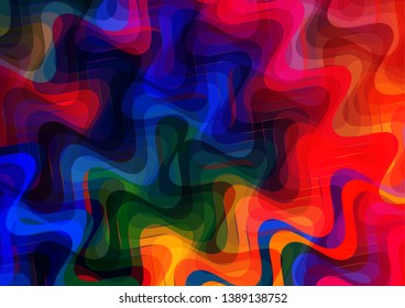 Modern colorful geometric wave shape abstract background vector illustration