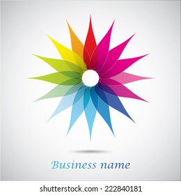 Modern colorful geometrical circles design-vector illustration