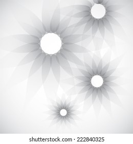 Modern colorful geometrical flower background-vector illustration