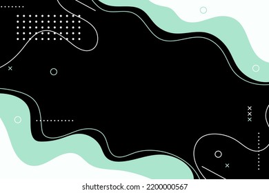 Modern colorful gradient abstract shapes on memphis style background