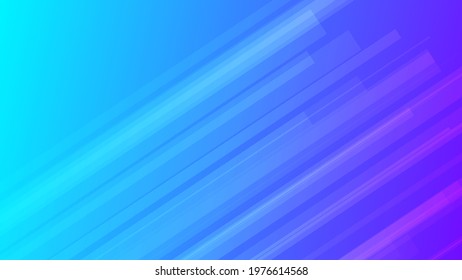 Modern colorful gradient background with lines. Blue geometric abstract presentation backdrop. Vector illustration