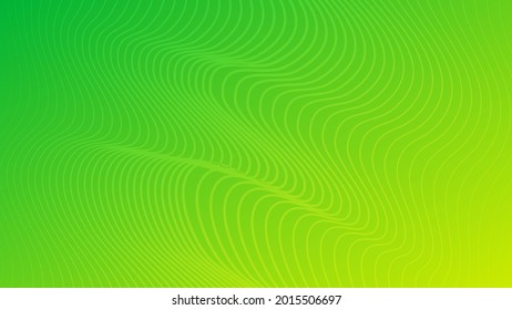 Modern colorful gradient background with lines. Green geometric abstract presentation backdrop. Vector illustration