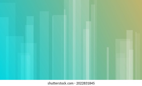 Modern colorful gradient background with lines. Green geometric abstract presentation backdrop. Vector illustration