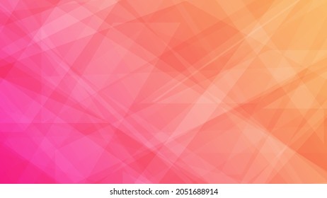 Modern colorful gradient background with lines. Orange geometric abstract presentation backdrop. Vector illustration