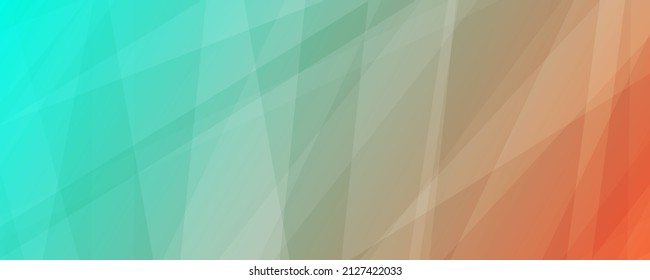 Modern colorful gradient background with lines. Green geometric abstract presentation backdrop. Vector illustration
