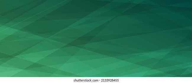 Modern colorful gradient background with lines. Green geometric abstract presentation backdrop. Vector illustration